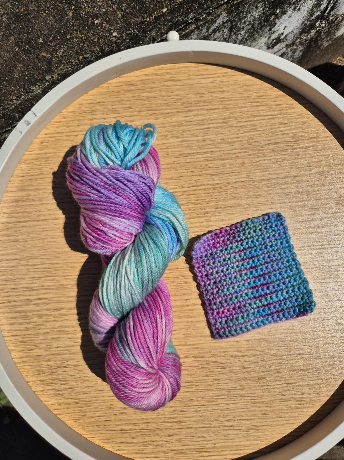 Aurora Borealis – Hand Dyed 100% Merino Yarn (8ply DK, 100g Skein)