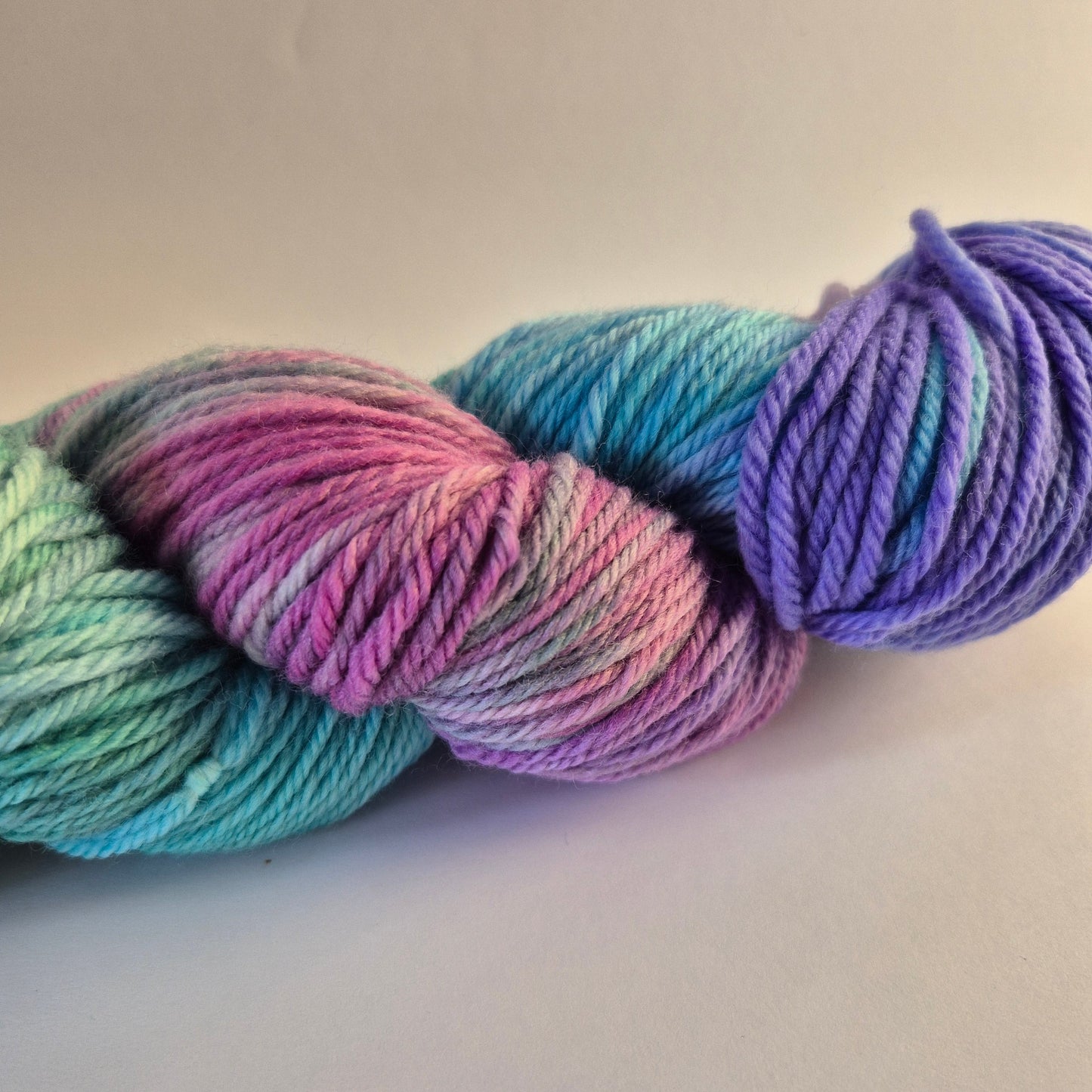 Aurora Borealis – Hand Dyed 100% Merino Yarn (8ply DK, 100g Skein)