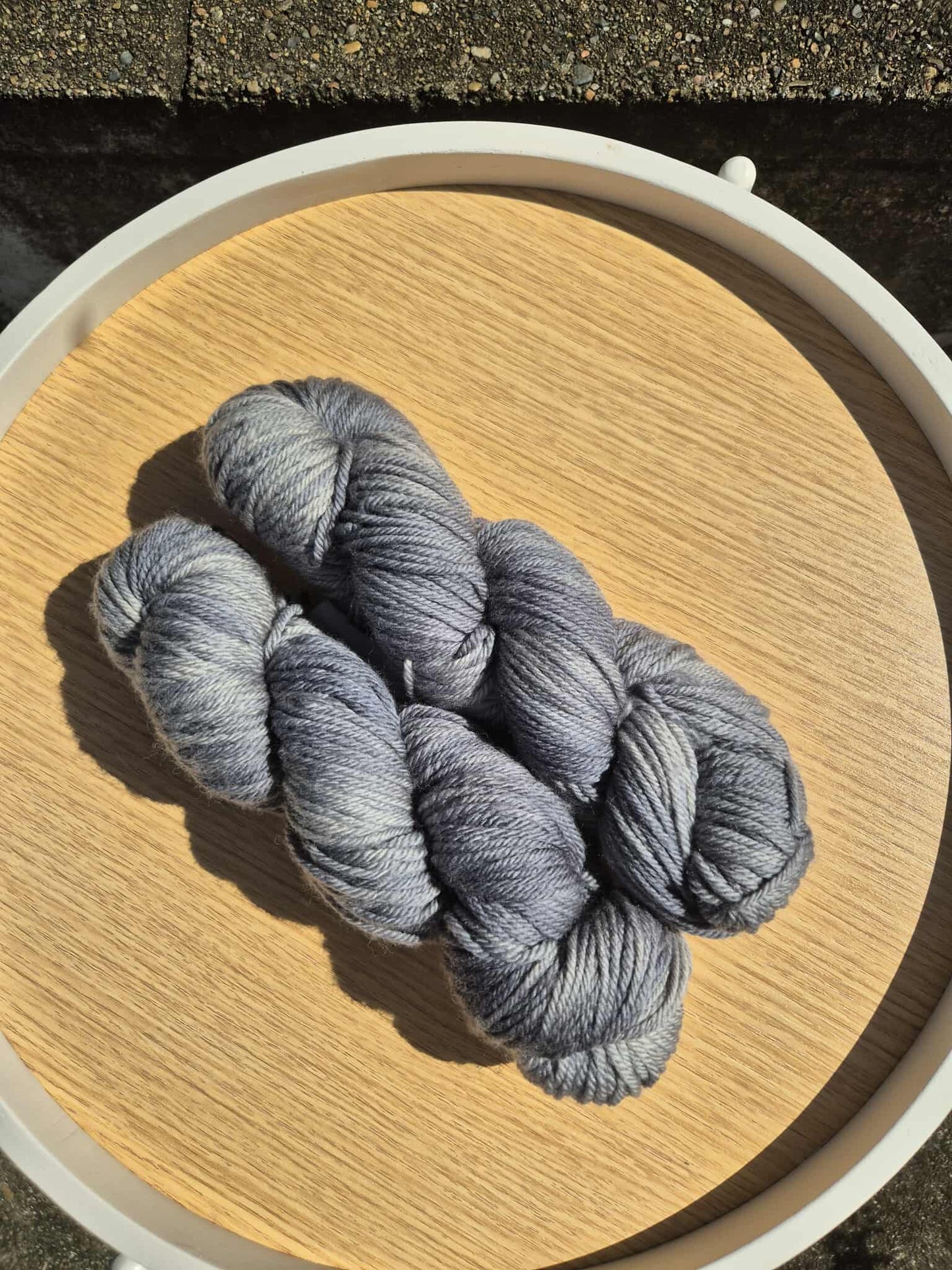 Charcoal – Hand Dyed 100% Merino Yarn (8ply DK, 100g Skein)