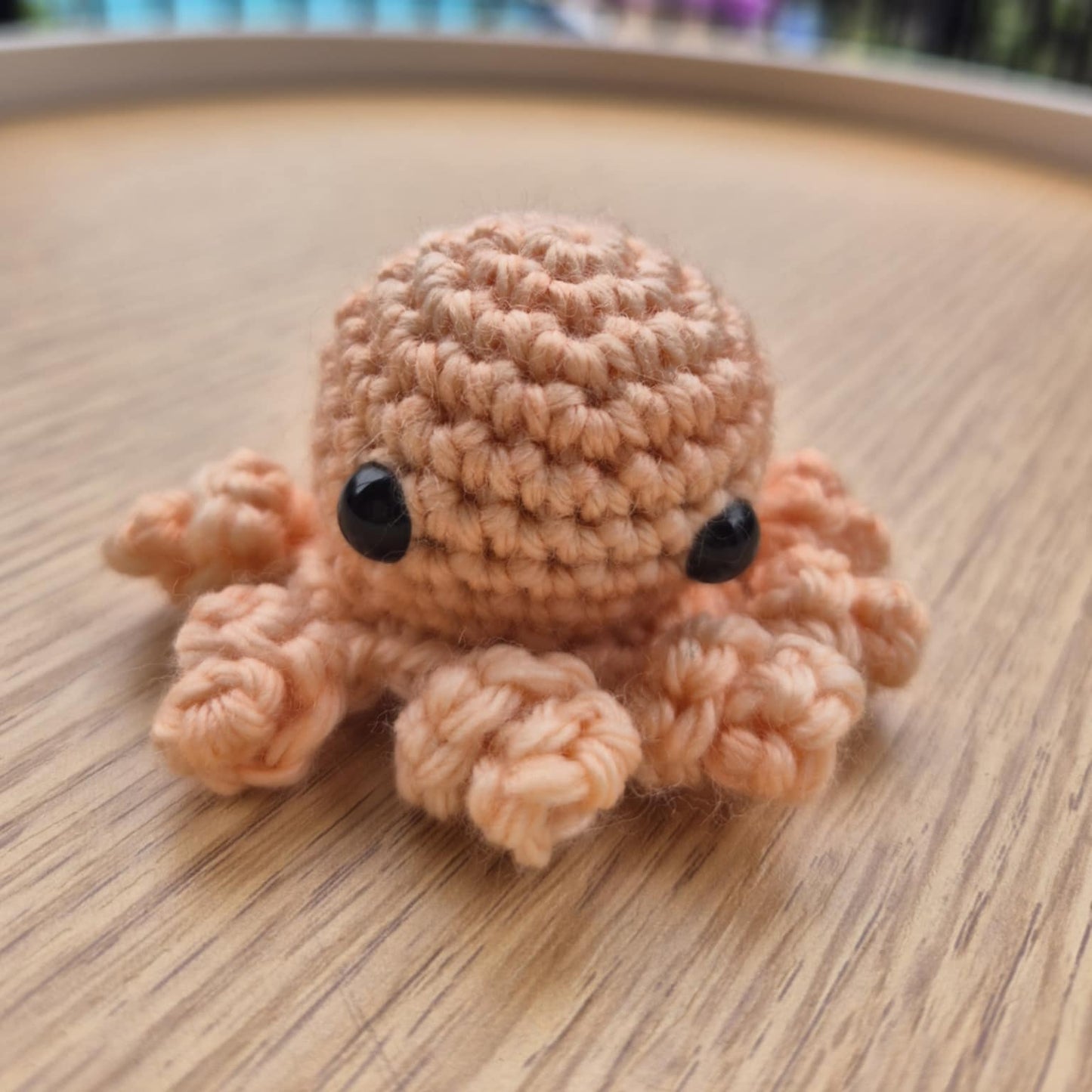 DIY Octopus Crochet Kit – Beginner-Friendly Amigurumi (Orange Hand Dyed Merino Wool)