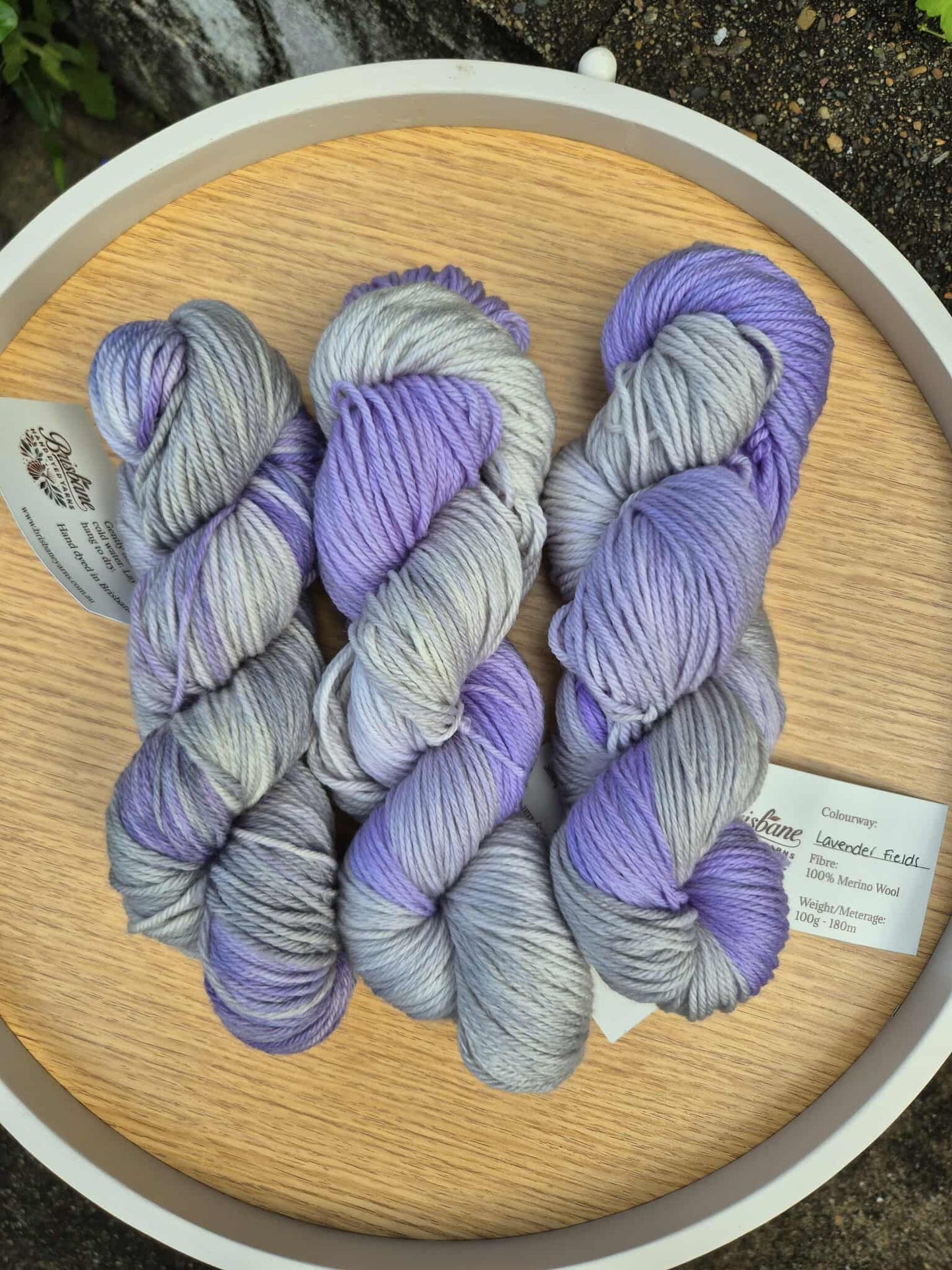 Lavender Fields – Hand Dyed 100% Merino Yarn (8ply DK, 100g Skein)