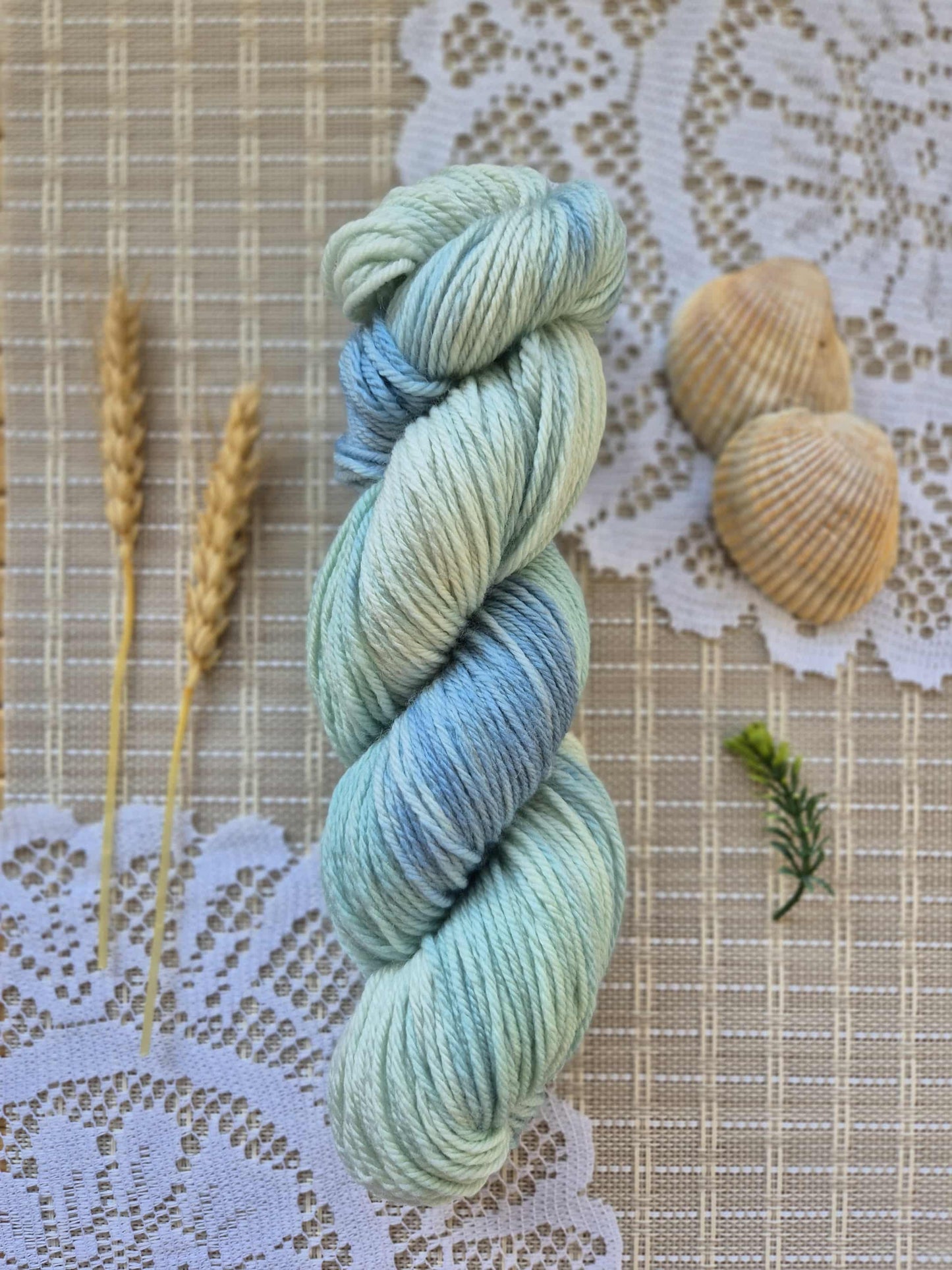 Sea Foam – Hand Dyed 100% Merino Wool | 8ply & 4ply Available