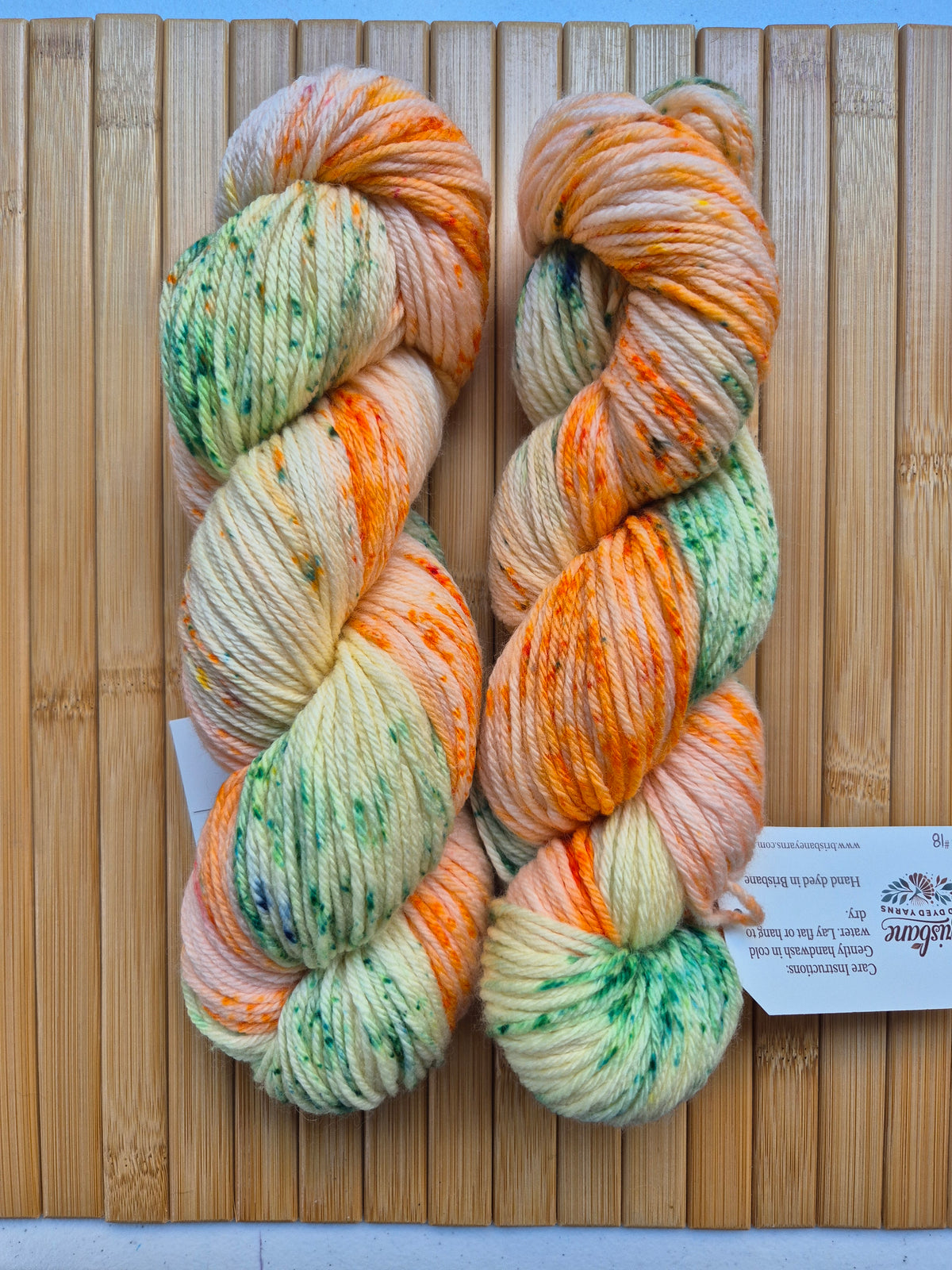 SALE - Sun Conure – Hand Dyed 100% Merino Wool | 8ply & 4ply Available