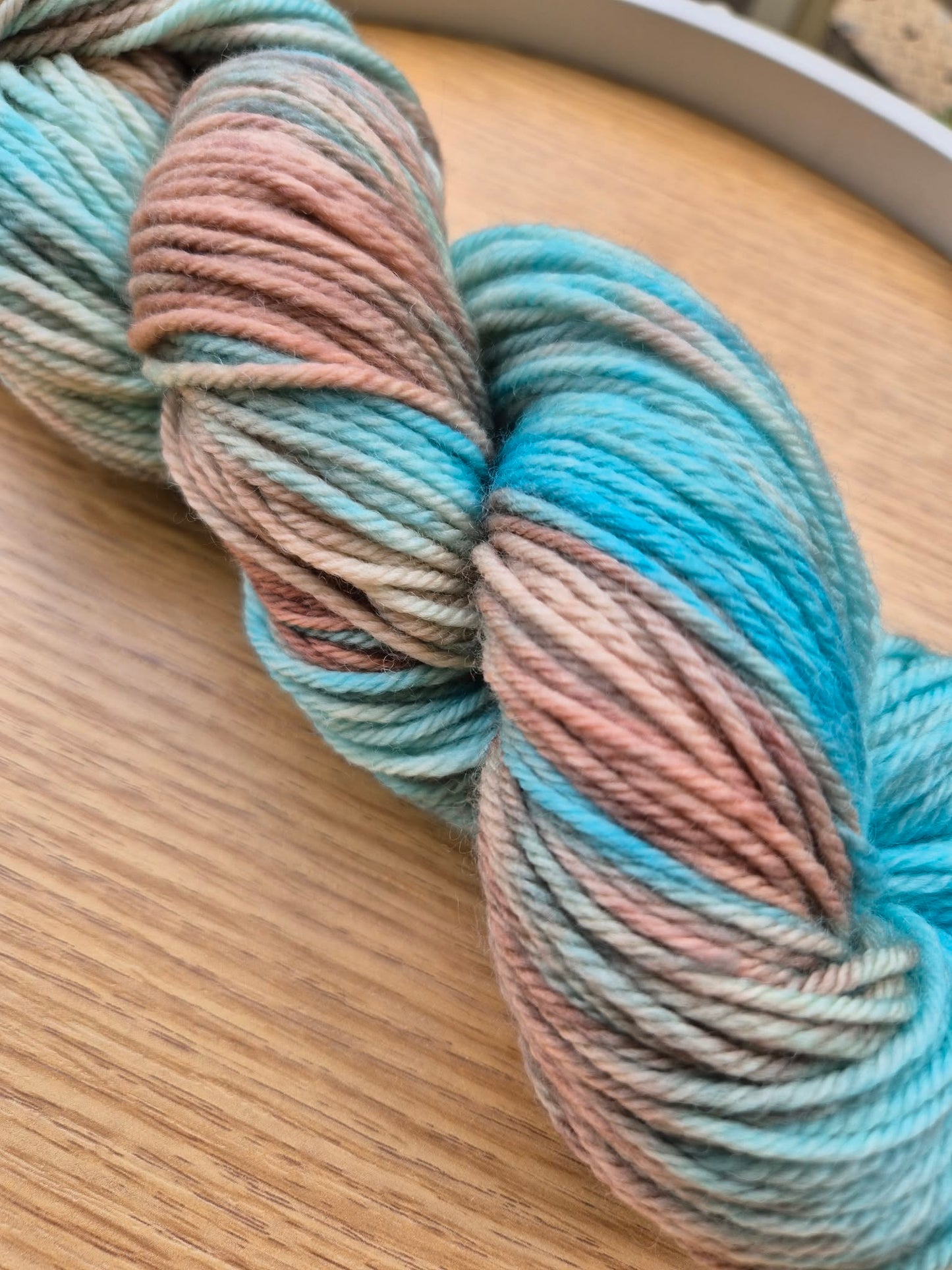 Turquoise Latte – Hand Dyed 100% Merino Wool | 8ply & 4ply Available
