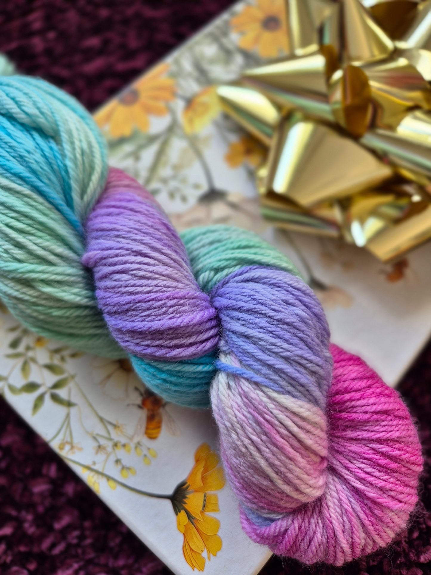 Aurora Borealis – Hand Dyed 100% Merino Wool | 8ply & 4ply Available