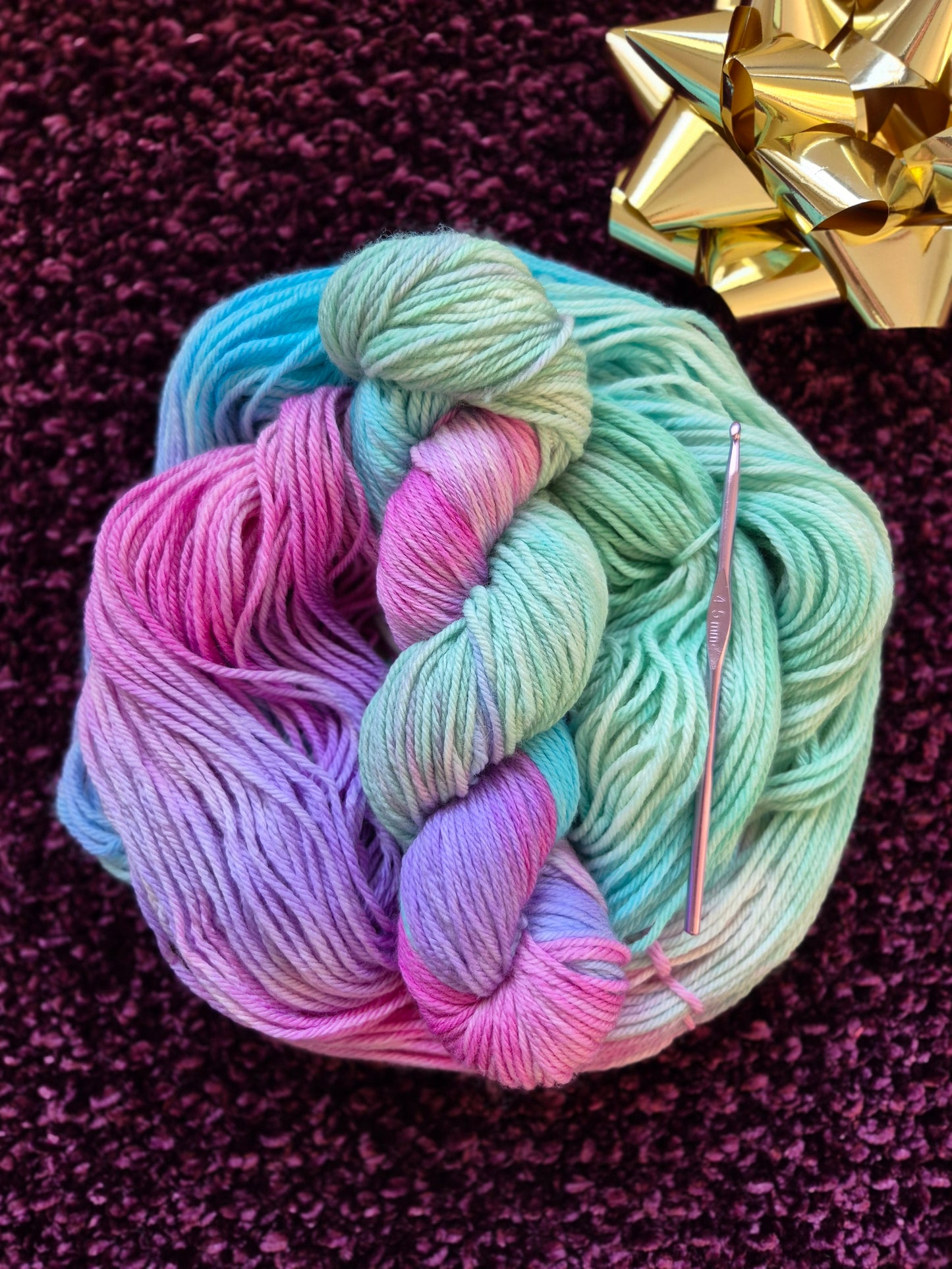 Aurora Borealis – Hand Dyed 100% Merino Wool | 8ply & 4ply Available