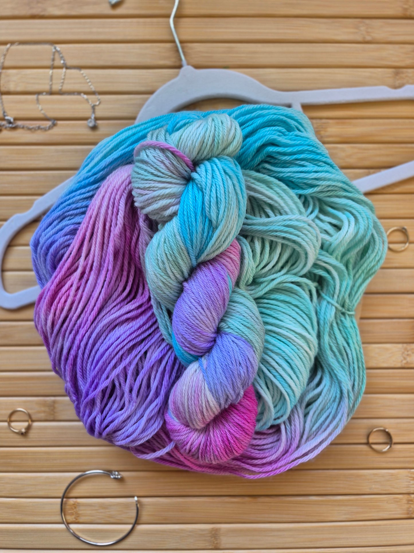 Aurora Borealis – Hand Dyed 100% Merino Wool | 8ply & 4ply Available