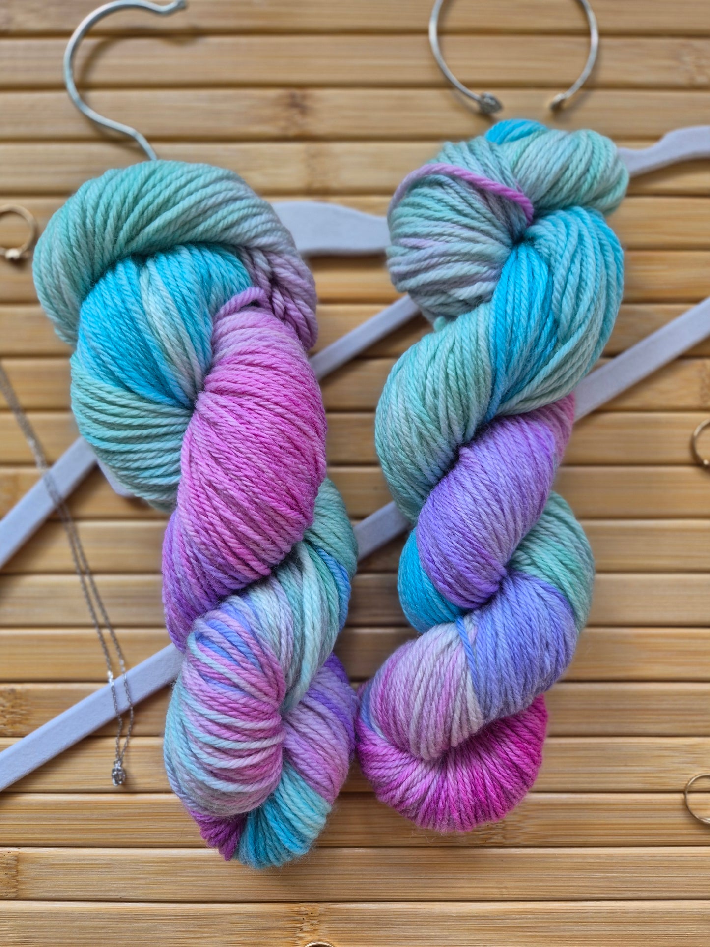 Aurora Borealis – Hand Dyed 100% Merino Wool | 8ply & 4ply Available
