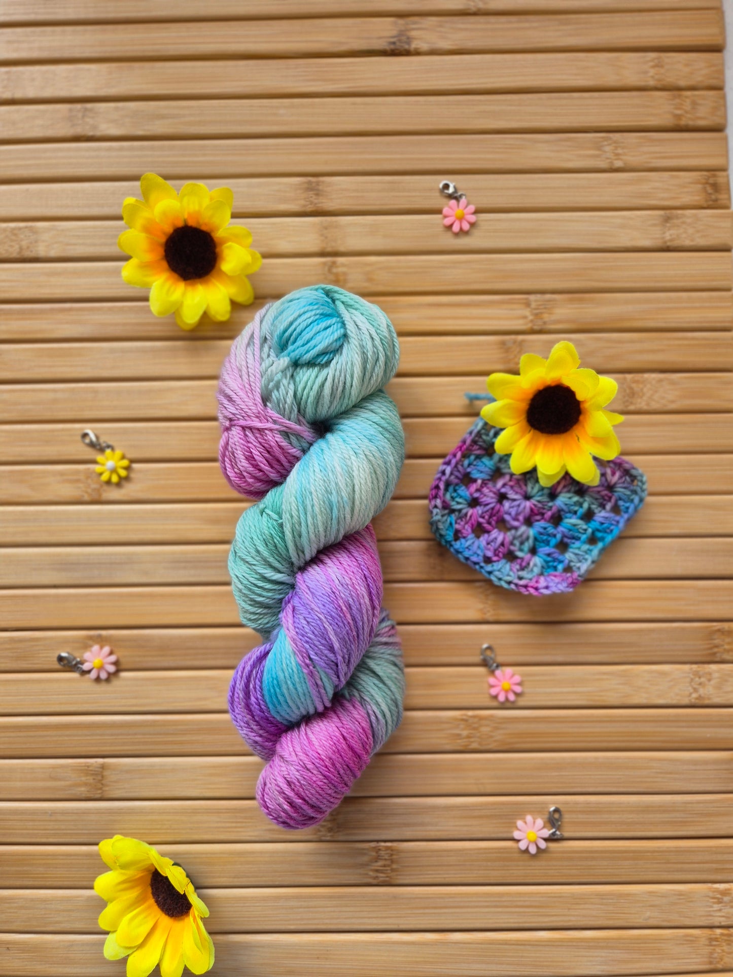 Aurora Borealis – Hand Dyed 100% Merino Wool | 8ply & 4ply Available