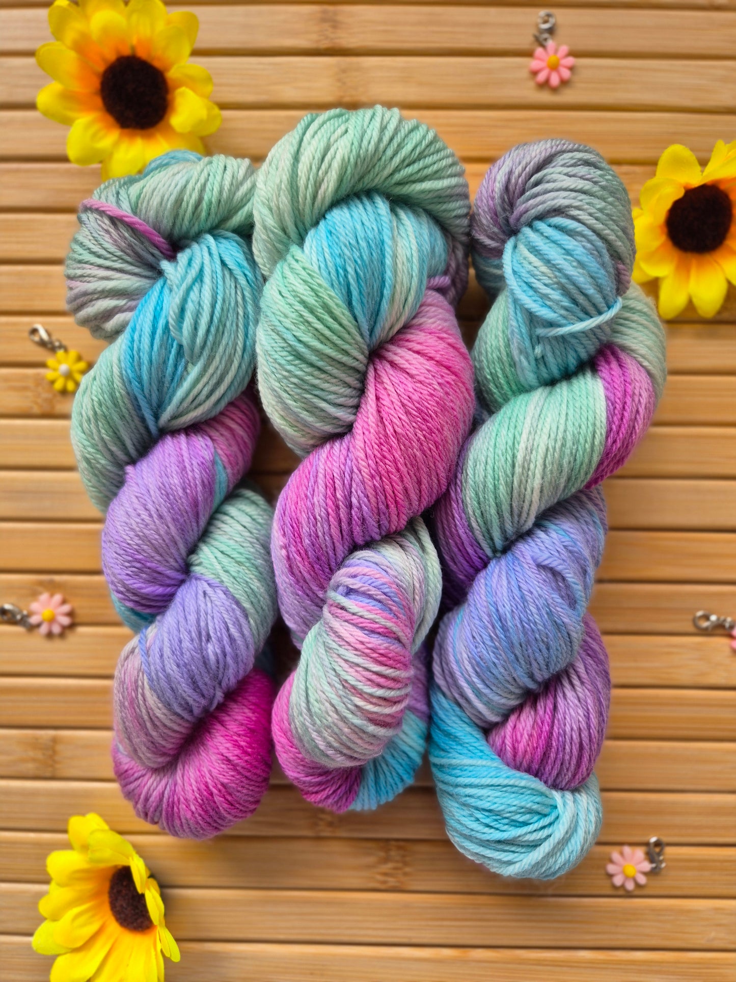 Aurora Borealis – Hand Dyed 100% Merino Wool | 8ply & 4ply Available