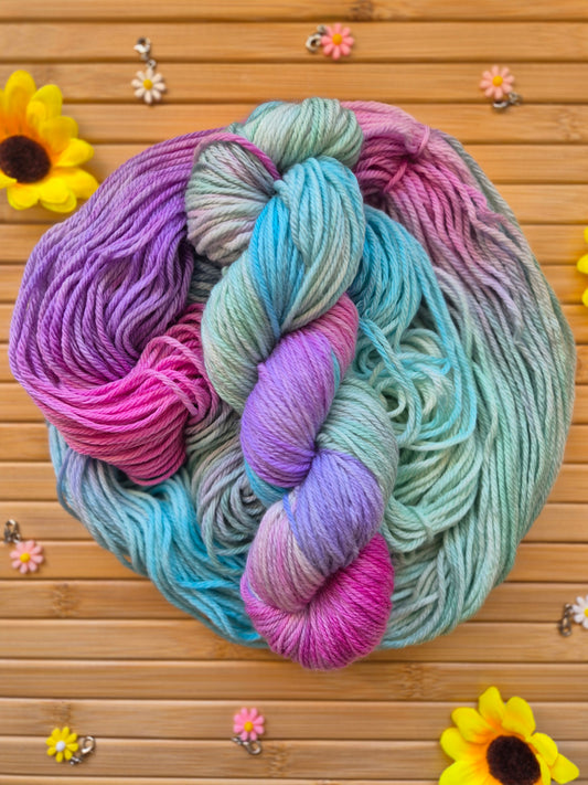 Aurora Borealis – Hand Dyed 100% Merino Wool | 8ply & 4ply Available