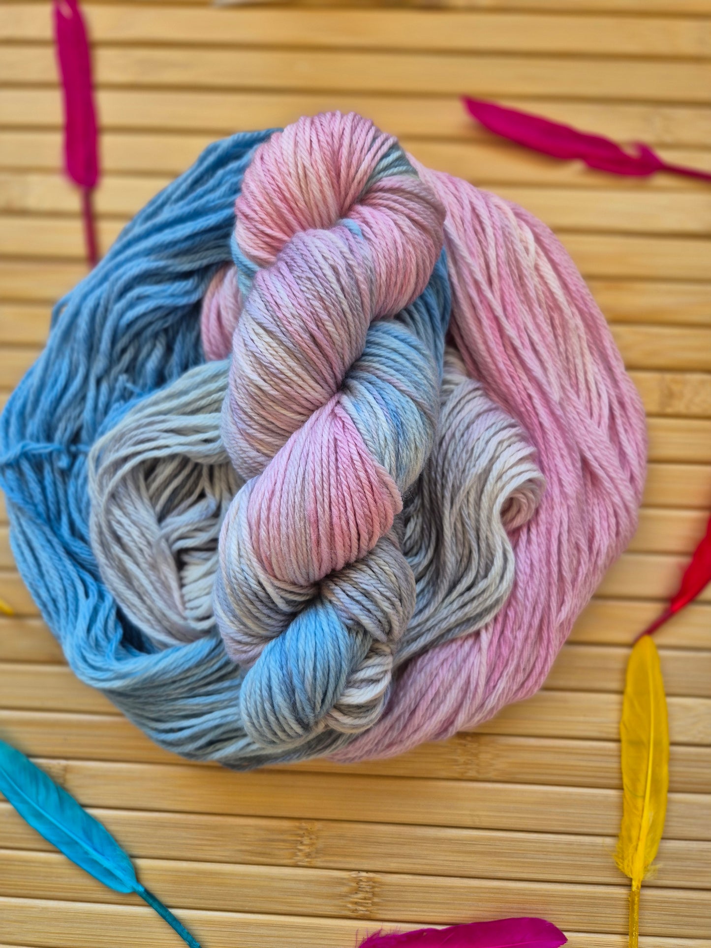 Bourke’s Parrot – Hand Dyed 100% Merino Wool | 8ply & 4ply Available