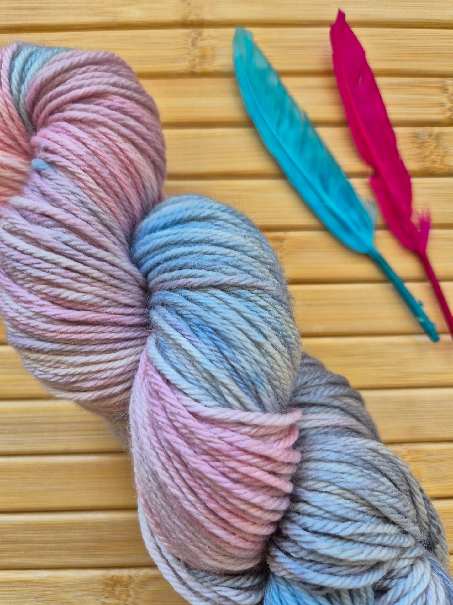 Bourke’s Parrot – Hand Dyed 100% Merino Wool | 8ply & 4ply Available