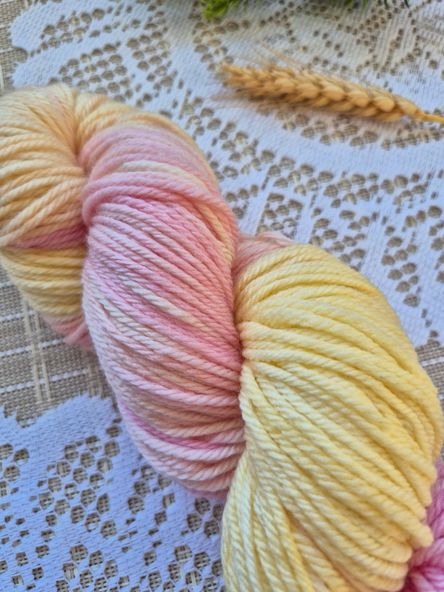 Cotton Candy – Hand Dyed 100% Merino Wool | 8ply & 4ply Available