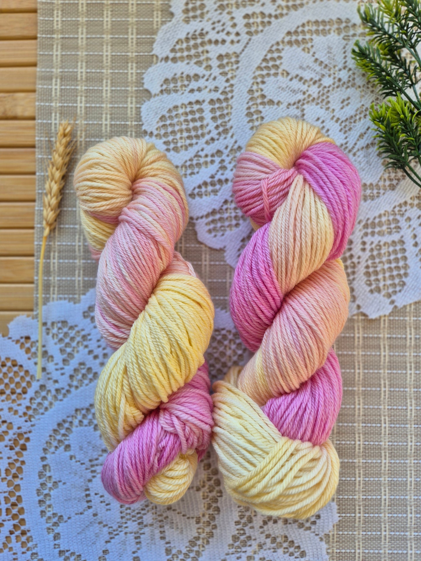 Cotton Candy – Hand Dyed 100% Merino Wool | 8ply & 4ply Available