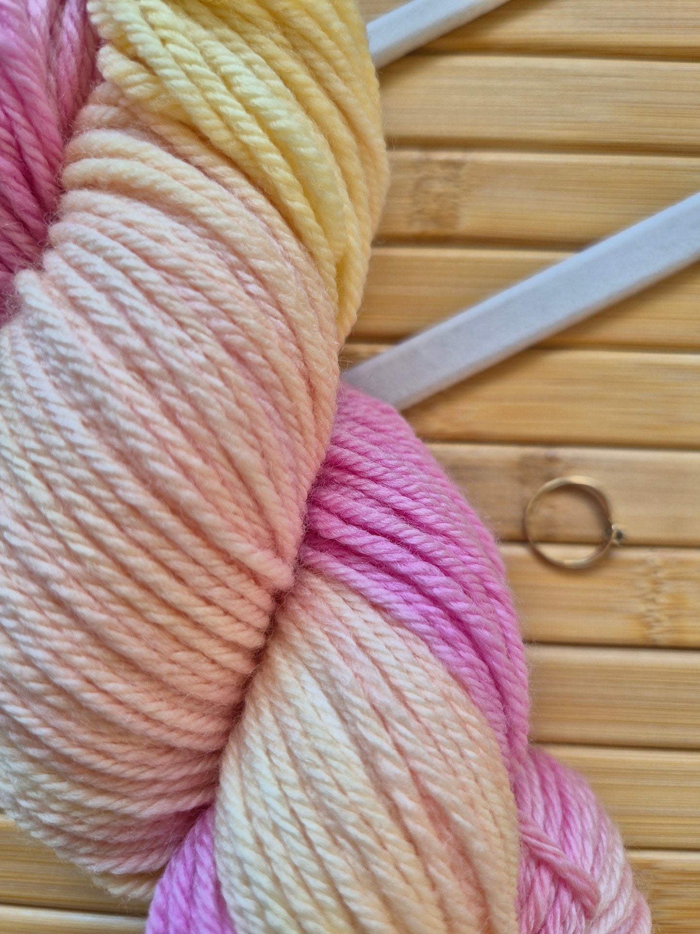 Cotton Candy – Hand Dyed 100% Merino Wool | 8ply & 4ply Available