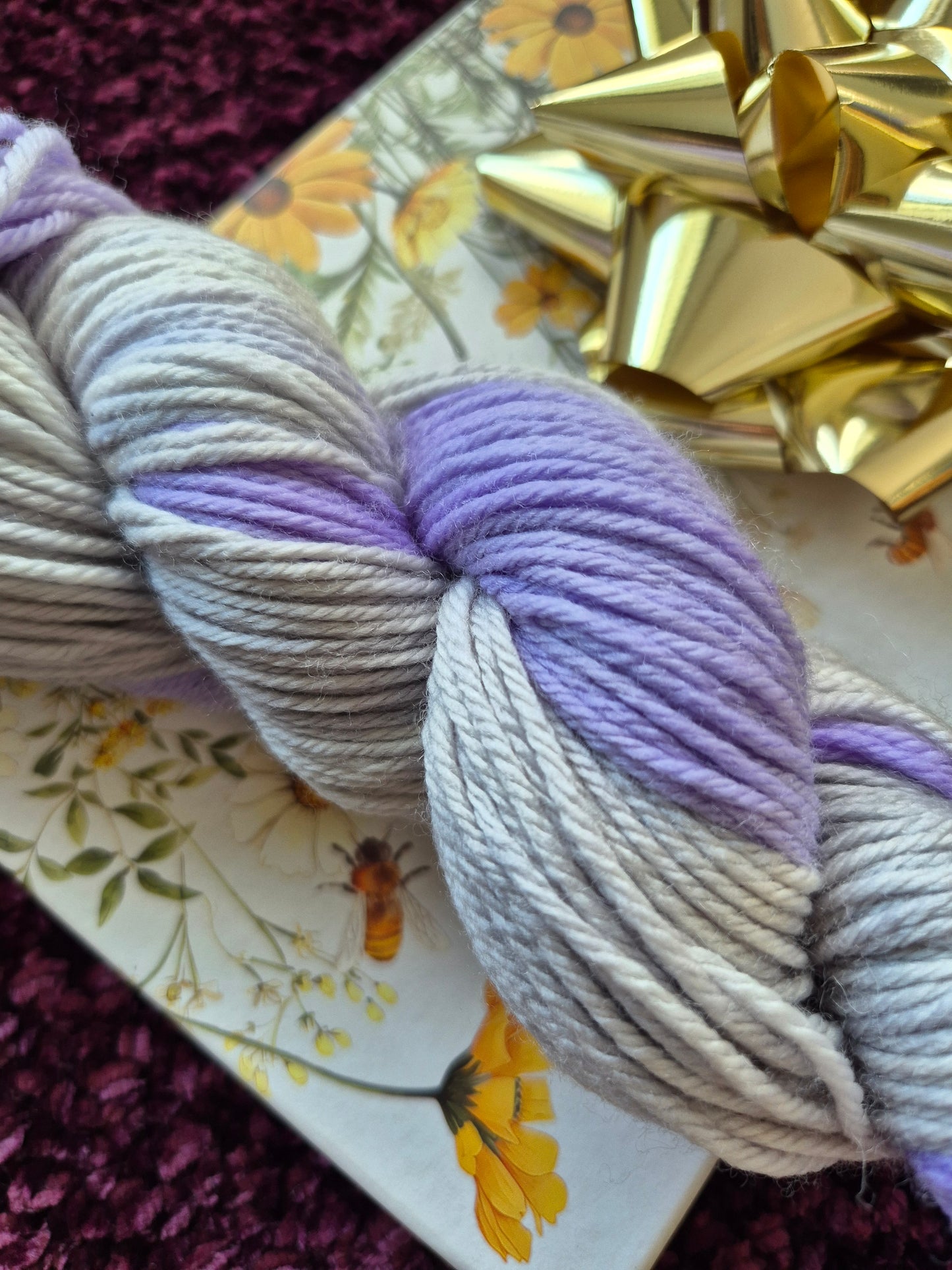 Lavender Fields – Hand Dyed 100% Merino Wool | 8ply & 4ply Available
