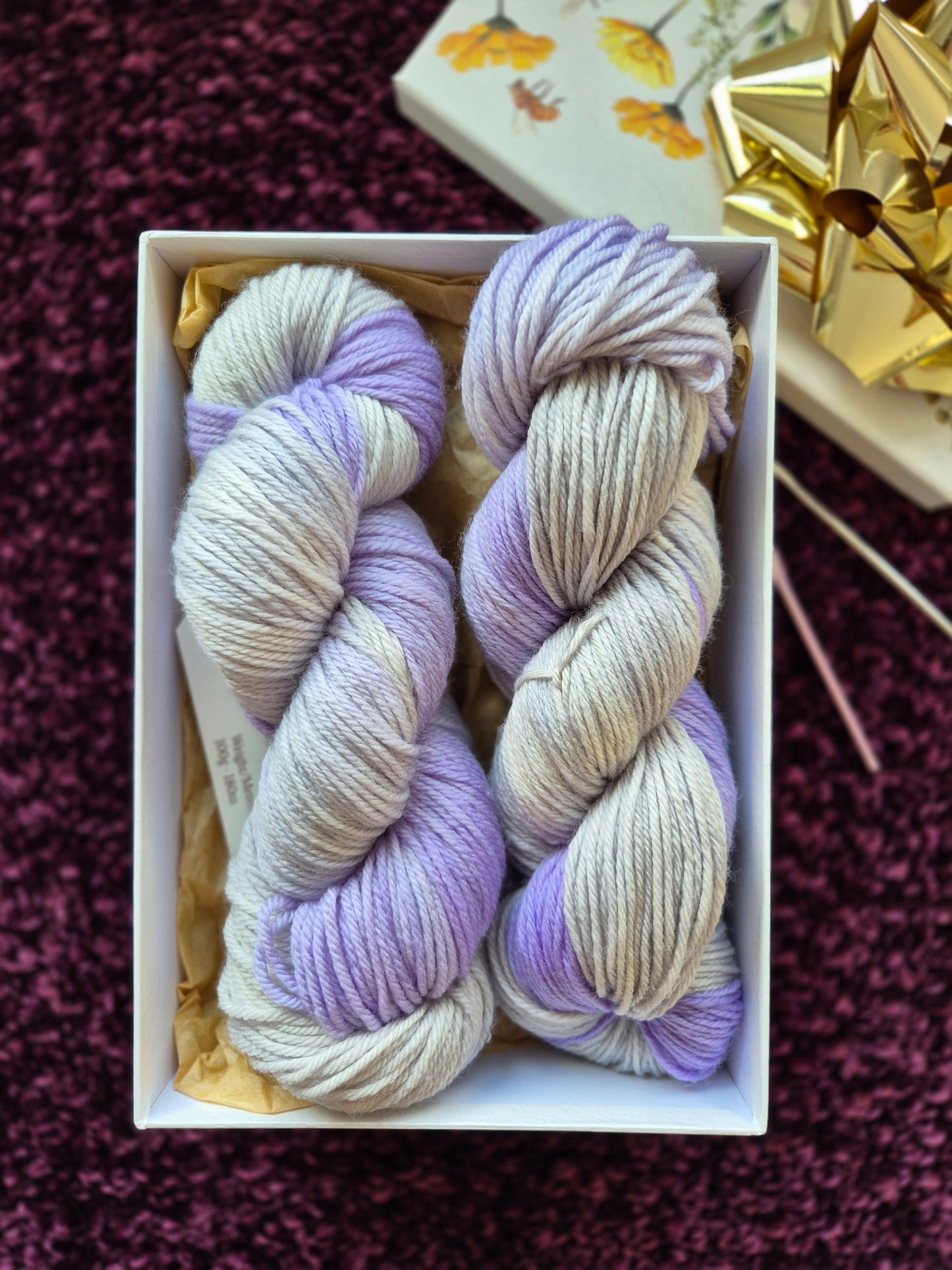 Lavender Fields – Hand Dyed 100% Merino Wool | 8ply & 4ply Available
