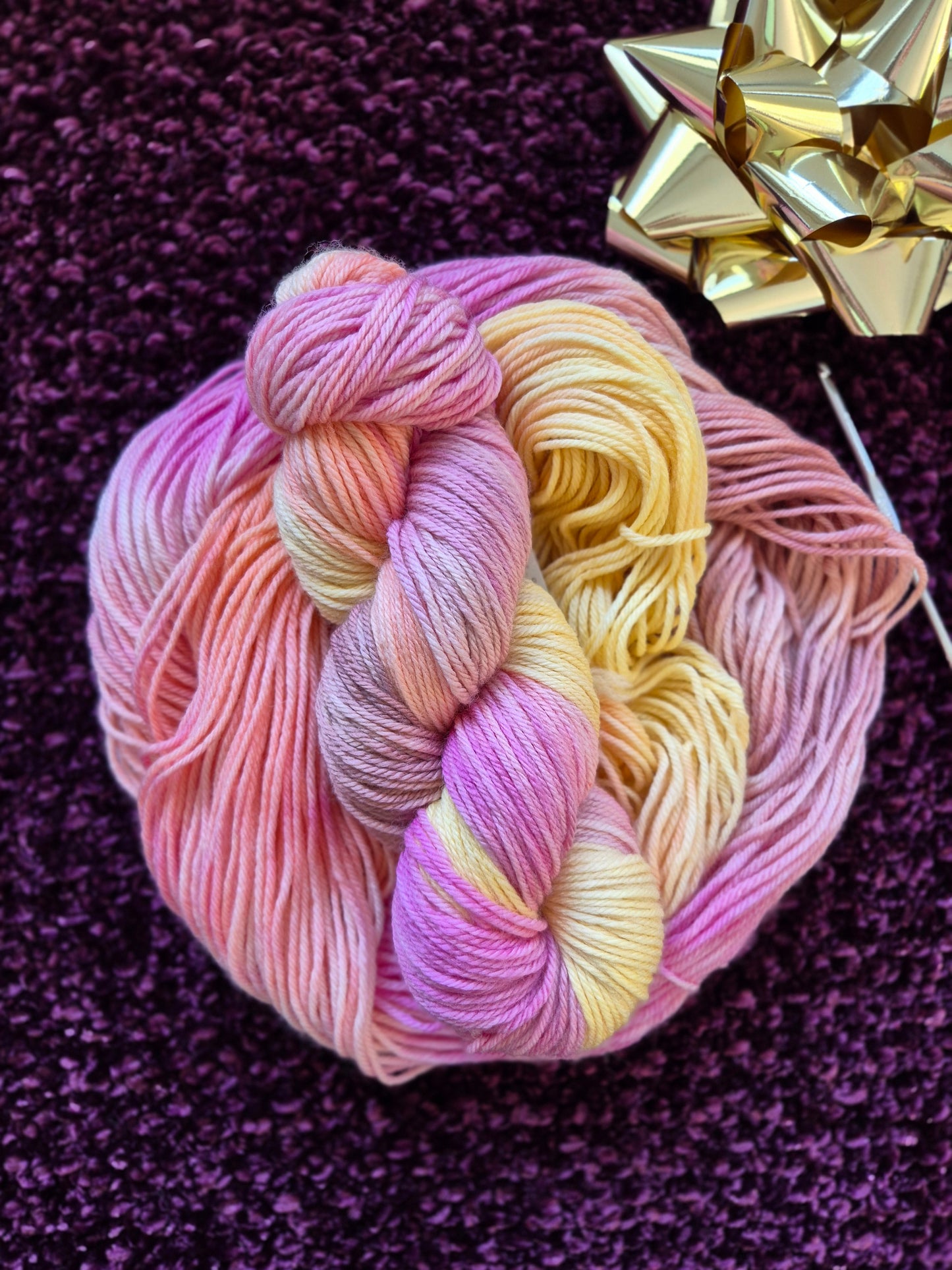 Mango Tango – Hand Dyed 100% Merino Wool | 8ply & 4ply Available