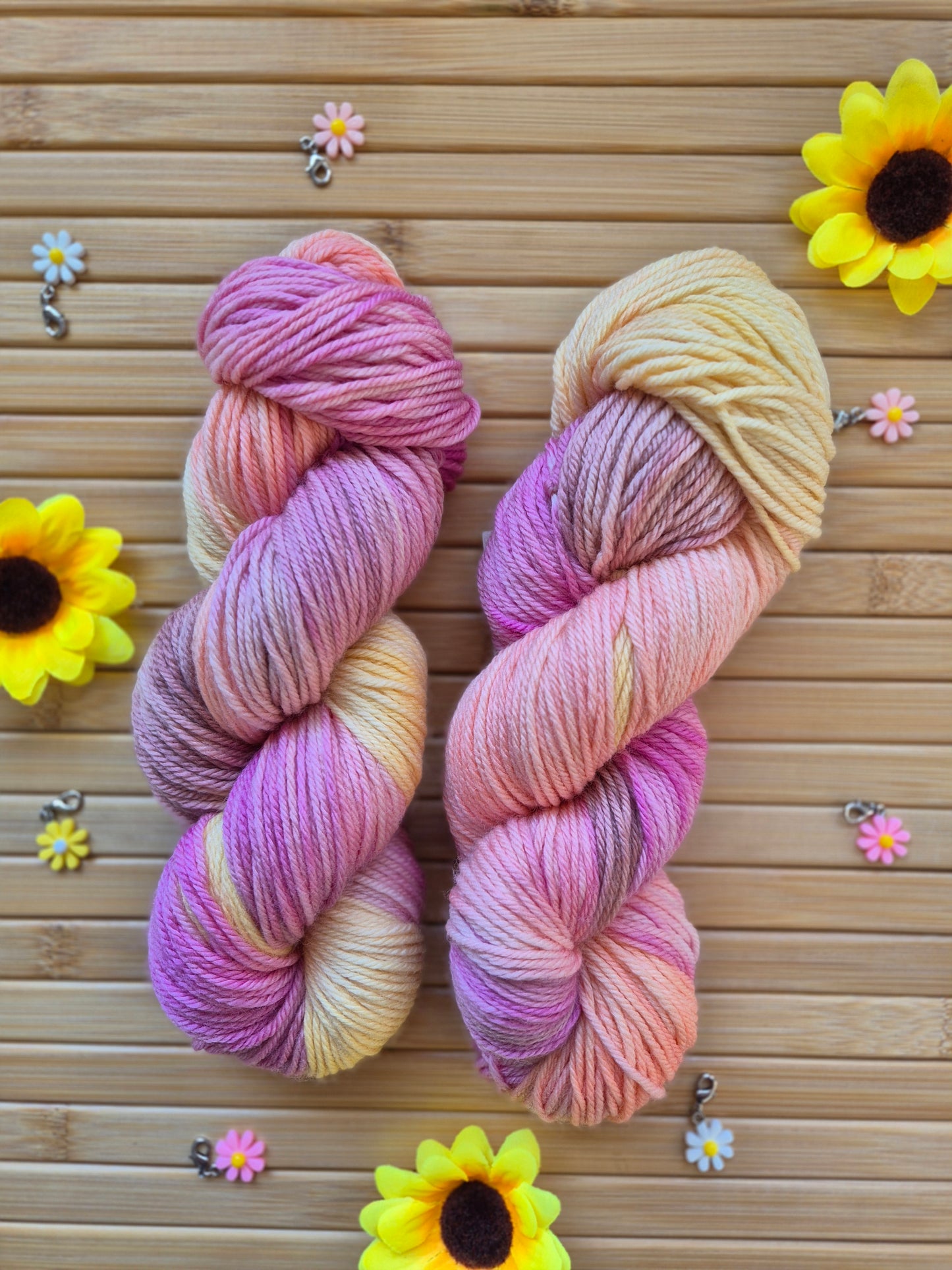 Mango Tango – Hand Dyed 100% Merino Wool | 8ply & 4ply Available
