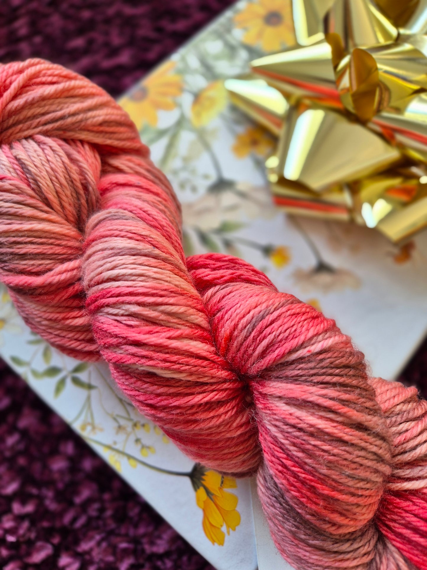 Mars Dust – Hand Dyed 100% Merino Yarn (8ply DK, 100g Skein)
