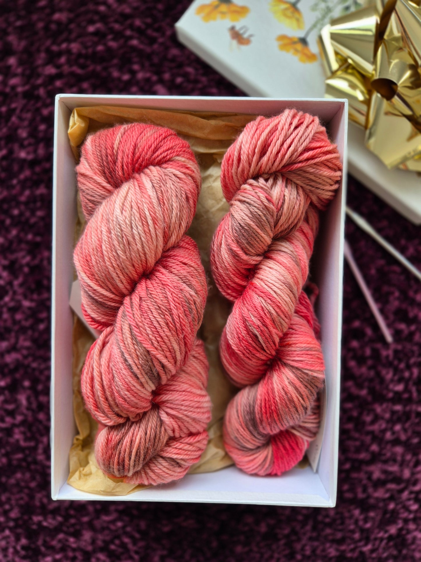 Mars Dust – Hand Dyed 100% Merino Yarn (8ply DK, 100g Skein)
