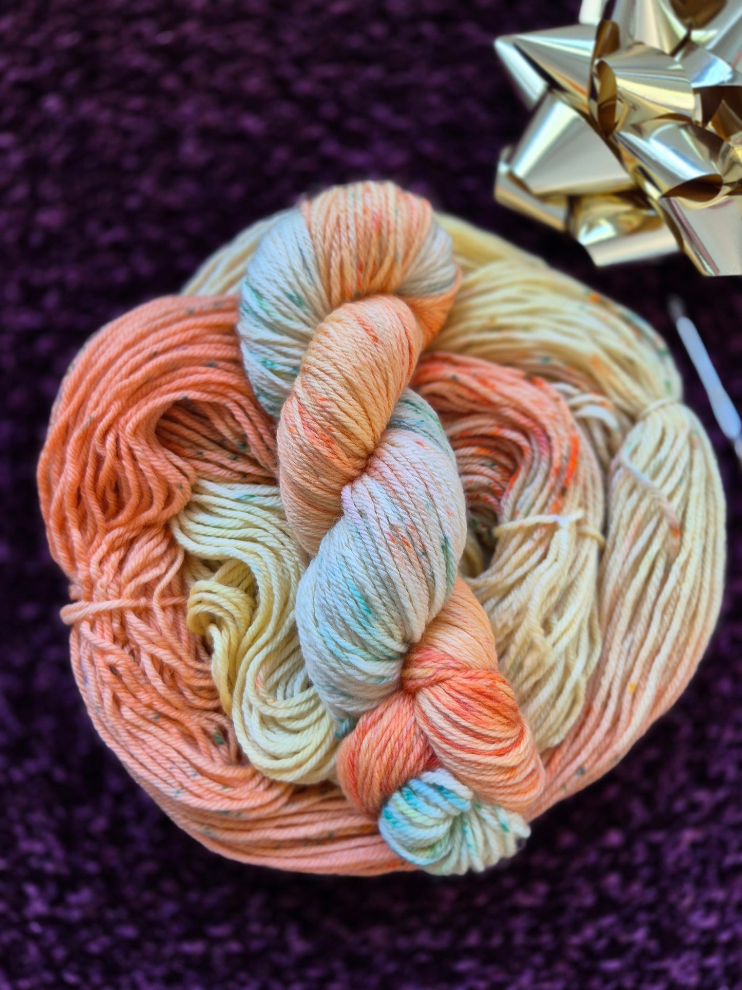 Sun Conure – Hand Dyed 100% Merino Wool | 8ply & 4ply Available