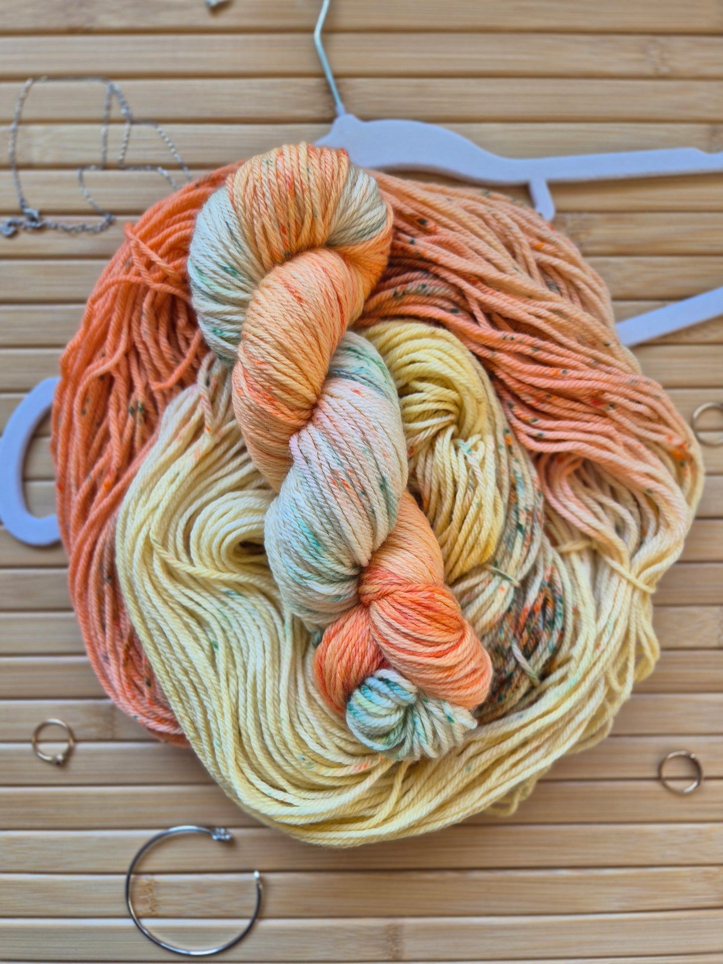 Sun Conure – Hand Dyed 100% Merino Wool | 8ply & 4ply Available