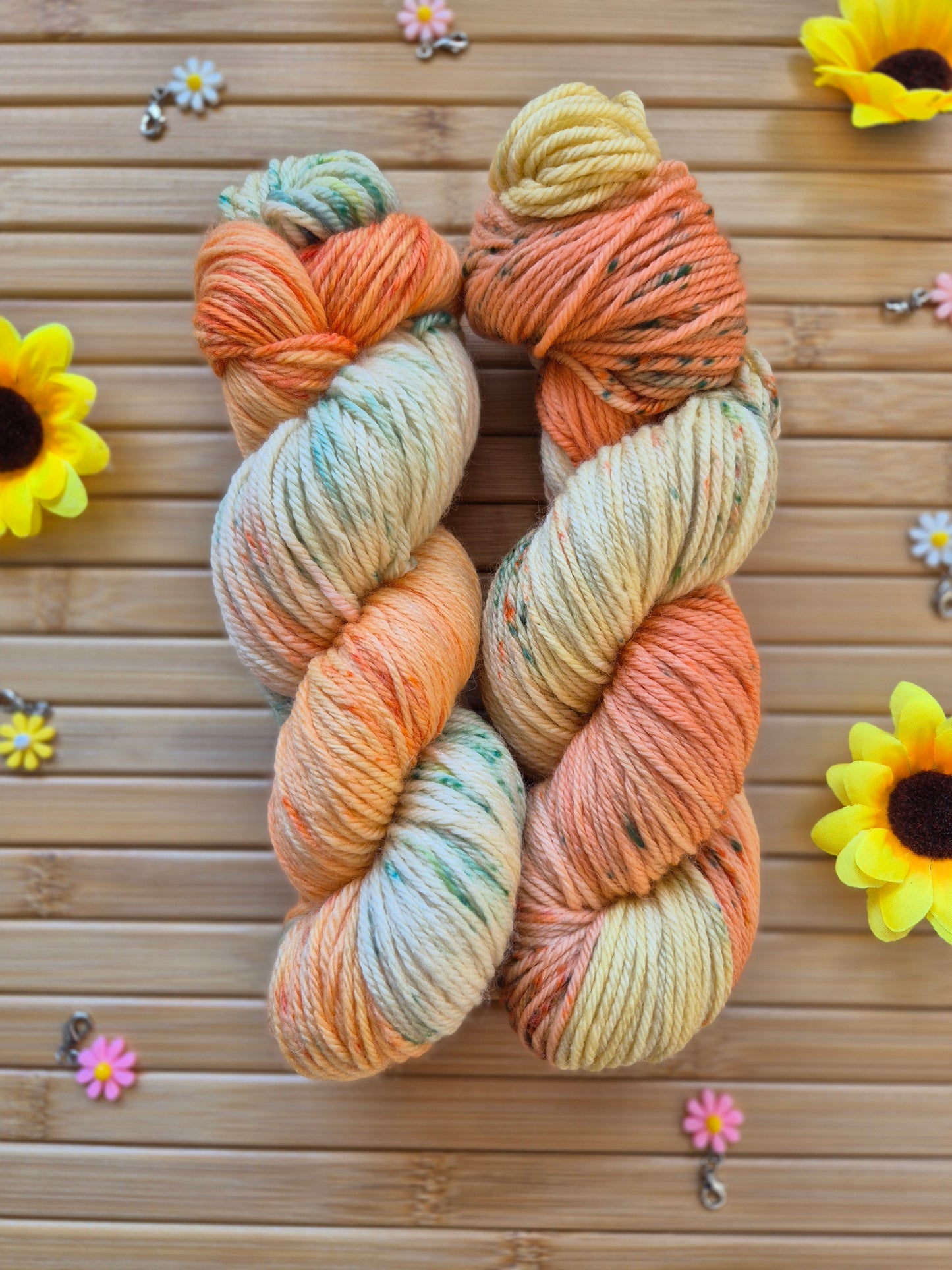 Sun Conure – Hand Dyed 100% Merino Wool | 8ply & 4ply Available