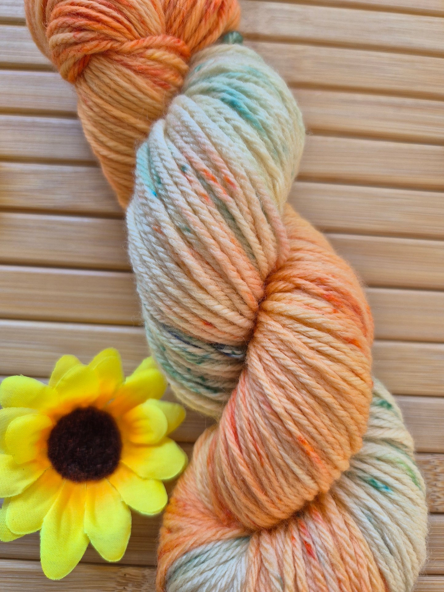 Sun Conure – Hand Dyed 100% Merino Wool | 8ply & 4ply Available