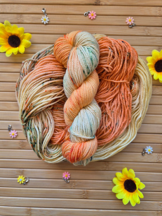 Sun Conure – Hand Dyed 100% Merino Wool | 8ply & 4ply Available