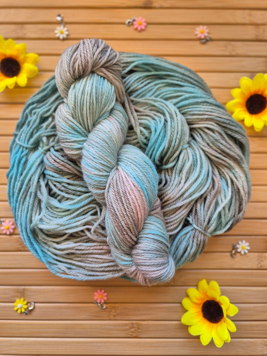 Turquoise Latte – Hand Dyed 100% Merino Wool | 8ply & 4ply Available
