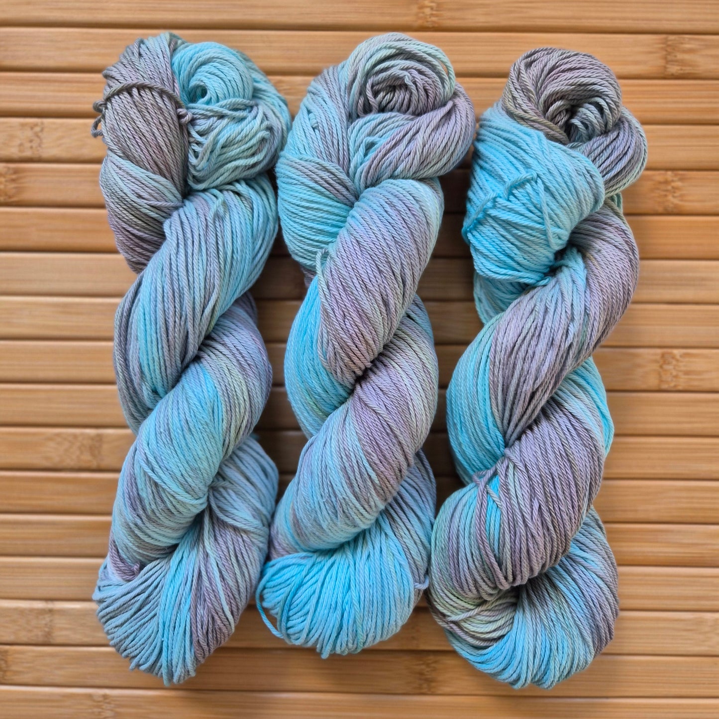 Turquoise Latte – Hand Dyed 100% Cotton Yarn | 8ply