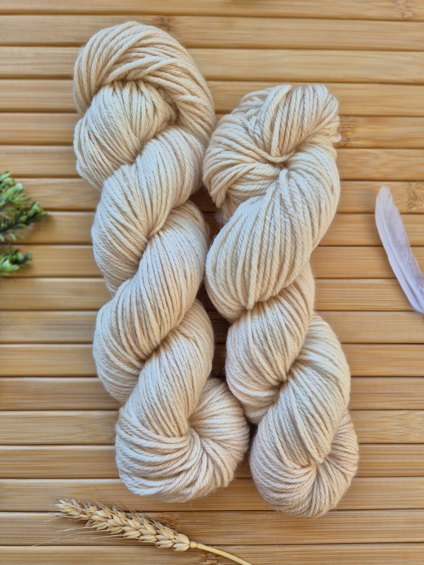 Wheat – Soft and Warm Neutral Merino Wool 8ply DK, 100g